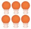 PHILIPS Deco Mini 0.5-Watt Base LED Bulb (Orange) – Pack of 6