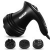 beatXP Blaze Electric Body Massager with 3 Massage Heads – Shiatsu Full Body Relaxation – InfraRed Heat Therapy – Back, Leg, Foot & Body Slimming Massager with 1 Year Warranty