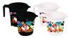 Fun Homes Disney Mickey Minnie Print 4 Pieces Unbreakable Strong Plastic Bathroom Mug,500 ML (Black & White) -HS_35_FUNHOMES17589