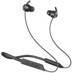 COSTAR Mateband Bluetooth Wireless Neckband – 24H Playtime, Dual Equalizer Bass Boost Drivers, 20 Mins Charge, Lightweight in Ear Earphones with Mic, Type C charging, IPX5 Sweatproof (Active Black)