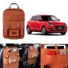 Oshotto Car Backseat Storage Organizer Phone Holder,Multi-Pocket for Bottles, Tissue Boxes,Kids Toy Storage and Great Travel Accessory Compatible with Maruti Suzuki Swift 2018 (Tan)