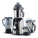 Usha Maximus Plus 800-Watt Copper Motor Mixer Grinder with 3 Jars and 5 Years Motor Warranty(Black & Stainless Steel)