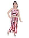 Naughty Ninos Girls Striped Printed Top And Pallazo Set (Nn00734Drs_14 Years-15 Years)