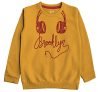 x2o Cotton Printed Sweatshirts for Boys and Girls Ideal for Light Winter(Pack of 1)(Yellow)(13-14 Years)