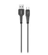 FRONTECH USB Type A to Type C 2.4A PVC Fast Charging & Data Sync Cable for Mobile, Laptop & Other Type-C Devices | 4 Core Cable | 1 Meter | Black