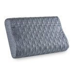 The White Willow Memory Foam Cervical Pillow for Neck, Shoulder & Spondylitis Pain Relief Orthopedic Contour Bed Pillow for Sleeping with Removable Pillow Cover (18″ L x 10.5″ W x 2.9″ H) Grey