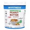 MYFITNESS Unsweetened Natural Peanut Butter Crunchy 1250g | 100% Roasted Peanuts | 30g Protein | Healthy Nut Butter Spread | Vegan | No Added Sugar, Salt | No Hydrogenated Oil | Zero Cholesterol