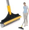Raxon Innovation Bathroom Tiles Cleaner Brush with Long Handle 120° Rotating Floor Cleaning Brushes for Household, Accessories Items Creative Bathroom Wiper (Yellow,Black) (Pack of 1)