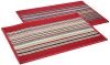 Amazon Brand – Solimo Premium Polypropylene Home Decor Doormats (Pack of 2, Red)