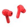 Mivi Duopods A25 Bluetooth Truly Wireless in Ear Earbuds with Mic with 40Hours Battery, 13Mm Bass Drivers & Made in India with Immersive Sound Quality, Voice Assistant, Touch Control (Red)