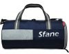 Sfane Sports Navy & Grey Duffel Gym Bag, Shoulder Bag, Sports Bag for Men & Women with Extra Shoe Compartment (Silver)