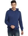 Alan Jones Clothing Men’S Poly Cotton Hooded Sweatshirt (Ss19-Rnhd11-Cblue-Xxl_Cobalt Blue_2Xl)