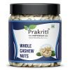 Prakriti Naturals 100% Natural & Crunchy Premium Whole Cashews Nutritious & Delicious Nuts, Premium Kaju nuts | Gluten Free | Source of Minerals & Vitamins | Dry Fruits (Jar Pack) (500)