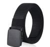 Fabme Unisex Solid Nylon/Canvas Waist Belt – Black, Free Size, (ACC-41-43)