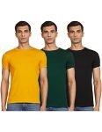 T2F Men’S Solid Regular T-Shirt (Mns-Tsrt-01_Multicolor 5 S)