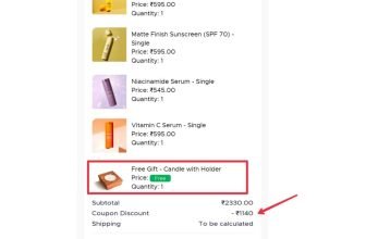 Foxtale : Buy 2 Get 2 Free On Beauty Products + Free Candle with HolderUse Code : B2G2+ Extra 5% Off On Prepaid Orders