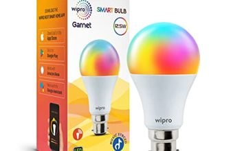 Wipro B22D 12.5W Wi-Fi Smart Led Bulb With Music Sync For Amazon Alexa & Google Assistant (Pack Of 1, Multicolor)
