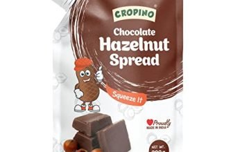 Cropino Chocolate Hazelnut Spread Spout Pack, 200G / Premium Chocolate/Quality Hazelnuts/Vegan/Rich In Nutrients / 6.3G Protein/Gluten Free/Ready To Eat/Best For Chocolate Bread, Cakes, Shakes