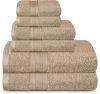 Trident Cotton 500 Gsm Bath Towel Set(Pack Of 6)