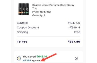 Beardo : Perfume Body Spray Trio @Rs.398Link : Apply Coupon : NT399