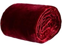 BSB HOME® 500 GSM Warm and Super Soft Light Weight Single Bed Mink Blankets for Winter (Maroon or Red)