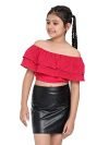 Natilene Cotton Above The Knee Girls Top (NL311-001_Magenta