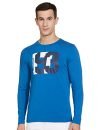 Pepe Jeans Men’s Geometric Regular Fit T-Shirt (PM508778_Eton Blue L)