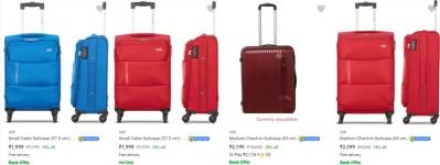 Upto 78% Off On Vip Suitcases