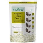 Neuherbs Raw Unroasted Chia Seeds For Eating With Omega 3 and Fiber For Weight Loss Management – 200 Gram | Healthy Snacks | Seeds For Eating During Summer | Best Diet Food