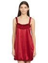 Klamotten Womens Satin Nightwear,Maroon,Free Size