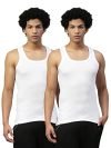 Dixcy Scott Maximus Men’s Solid Regular (MAXV-002-STRIKER Vest-P2 White XL)