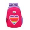 Genie Heartbeat Backpack for Women 3 compartments, School Bags for Girls, Stylish and Trendy College Backpacks for Girls, Water Resistant and Lightweight Bags for Office and Travelling Purpose.