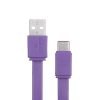 ZEBSTER Z-CC25 USB to Type C Cable, flat cable, supports upto 3A,Charge & Sync (Lavender)