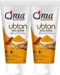 Qraa Ubtan Face Scrub With Turmeric & Walnut For Glowing & Hydrating Skin|Pack Of 2 Scrub(200 G)