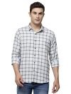 ELYYORK Men’s Cotton Full Sleeve Regular Fit Casual Checkered Shirt||Men’s Shirt||Casual Shirt for Men’s White