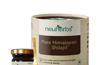 Neuherbs Pure & Original 100% Ayurvedic Himalayan Shilajit/Shilajeet Resin 20G With 75% Fulvic Acid – For Endurance, Stamina And Strength | Lab Tested
