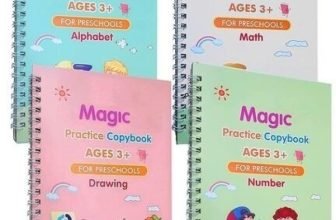 4 Pcs Magic Practice Copybook For Kids, English Reusable Magical Copybook Kids, Tracing Book, Magic Calligraphy Copybook Set Practical Reusable Writing Tool Simple Hand Lettering(Paperback, Generic)