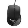 Quantum Usb Wired Mouse, 1200 Dpi Optical Sensor, Plug & Play Ergonomic Mouse For Comfortable All-Day Grip With 3-Button Design And Clickable Scroll Wheel, Usb 2.0 Mice For Pc/Laptop, Qhm251H (Black)