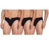 Longies Men’S Cotton Briefs (Pack Of 1) (Lgobrpo3003_Black,Black,Black003_M)