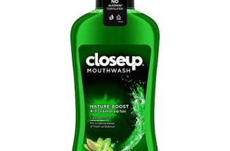 Closeup Anti Germ Mouthwash, Nature Boost With Cardamom & Tulsi, Fights Germs 24/7 For Fresh Confidence, Gentle On Teeth & Gums, Alcohol Free, 500 Ml