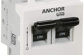 Anchor By Panasonic 65991 Uno Mini Penta Modular 16 Ampere Dual Pole C Curve Mcb, (Pack Of 2)