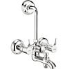 Cera Crayon Quarter Turn Fittings Wall Mixer (3-In-1) (Chrome Finish)