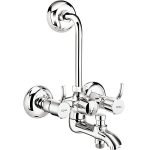 Cera Crayon Quarter Turn Fittings Wall Mixer (3-In-1) (Chrome Finish)