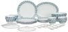 Larah By Borosil Fluted Weave Dinner Set 44 Pieces, Opal Glass Dinner Plates & Bowls Crockery Set For Dinning, White