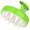 Ross Round Hair Scalp Massager Shampoo Hair Brush, Super Soft Bristles, Exfoliating, Anti-Dandruff (Green)