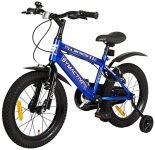 Amazon Brand – Symactive Mini Trotter, 16T Single Speed Kids Bike/Bicycle/Cycle, V-Brakes, Frame Size: 10.6 inch, Age: 5-10 Yr, Steel Rim (Blue, Unisex), Rigid
