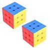 Toy Imagine™ 2 Piece Rubiks Cube 3x3x3 Cube High Speed | Magic Puzzle Cube Game Toy for Kids.