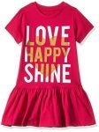 T2F Girl’s Cotton A-Line Knee-Length Casual Dress (GLS-DRZ-01_Fusia_4 5 Years) Pink