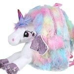 FunBlast Unicorn Soft Fur Bag for Kids – School & Picnic Bag/Lightweight Travel School Mini Backpack for Girls & Kids, Birthday Gift for Girls, Return Gift (Random Color)