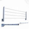 Foldable Wall Mount Cloth Drying Stand, Metal, Ivory